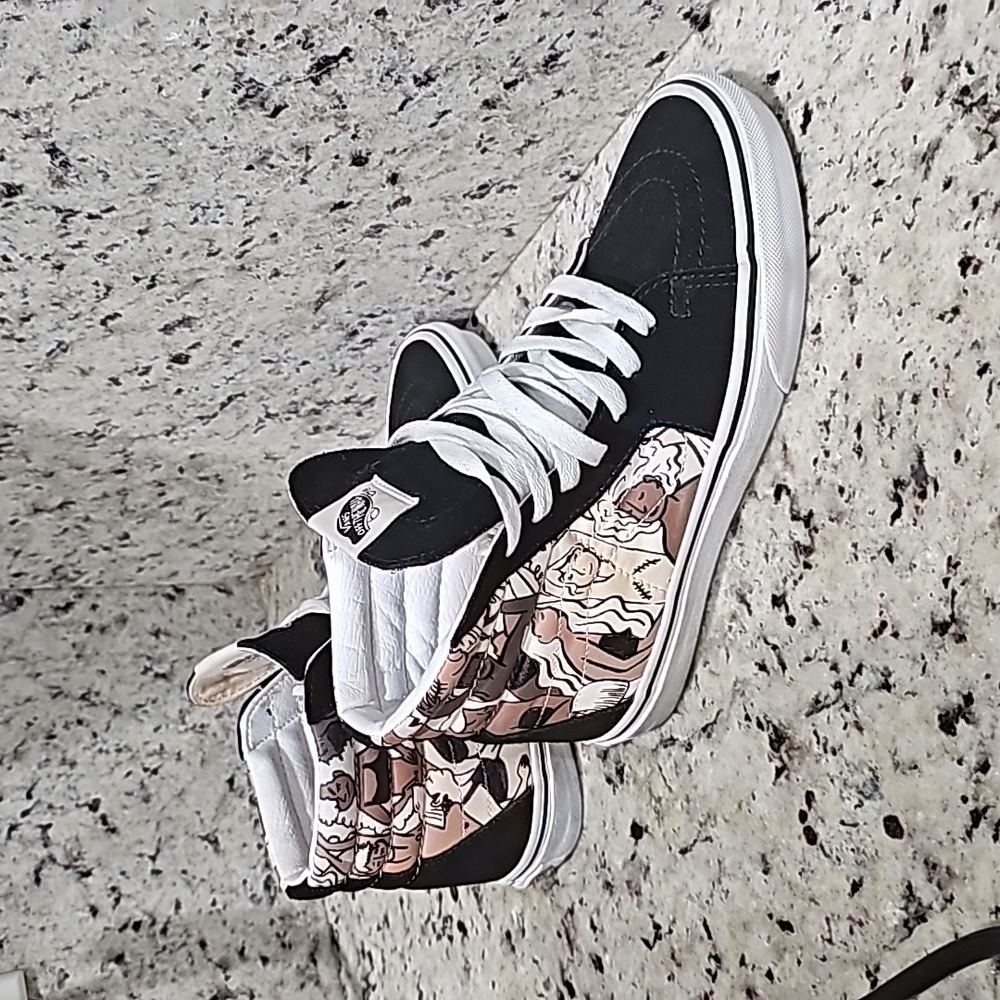 Vans off the wall breast cancer awareness sneakers modified Size 6 M size 7.5 W
